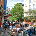The Saint-Gery area has the highest concentration of outdoor cafes in Brussels